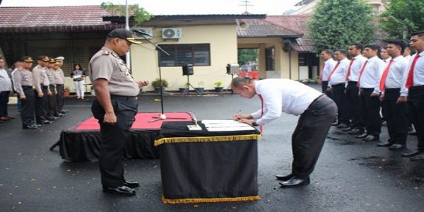 Satuan Narkoba Polres Tebing Tinggi Tandatangani Pakta Integritas