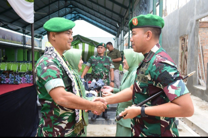 Sertijab Dan Pisah Sambut Maka Tongkat Komando Dandim 0302/Inhu Resmi Berpindah Ke Letkol ARH Bangun Bara Kurniawan Prabowo S. E., M.I.P.