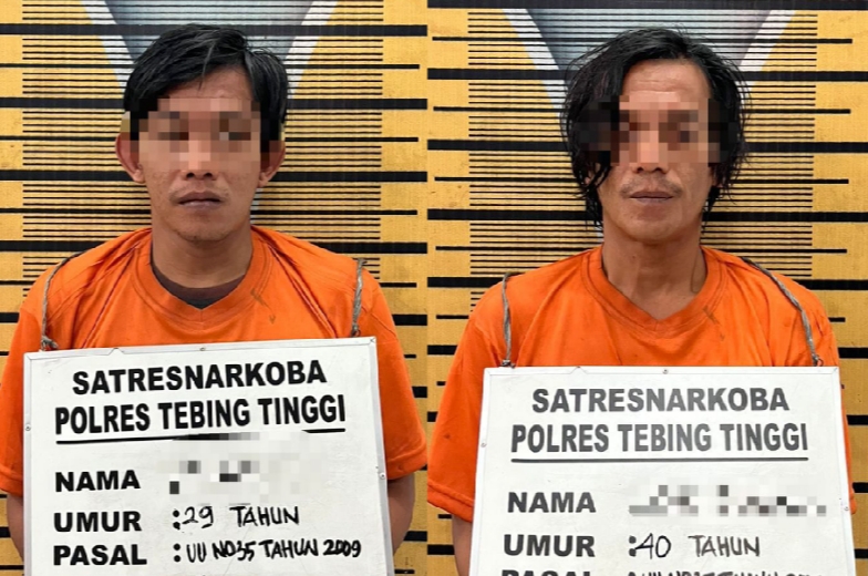 Polres Tebing Tinggi Tangkap 2 Pengedar Sabu