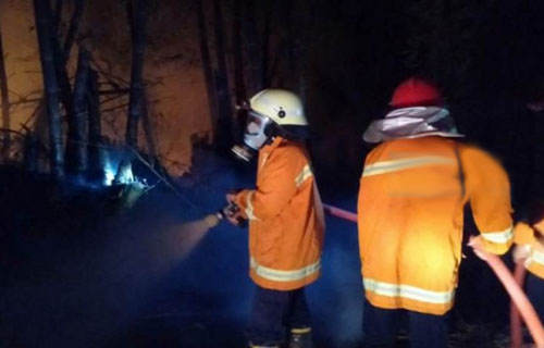 Damkar Rejang lebong Waspadai Penangkaran Bahaya Kebakaran