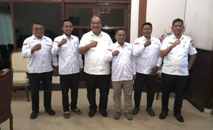 Bupati Asahan Terima Audiensi Pengurus SMSI