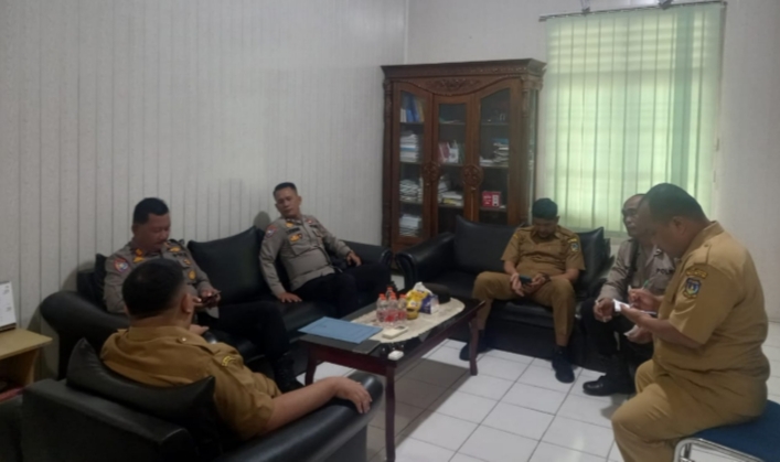 Aktifkan Satkamling, Polres Tebingtinggi Koordinasi dengan Badan Kesbangpol