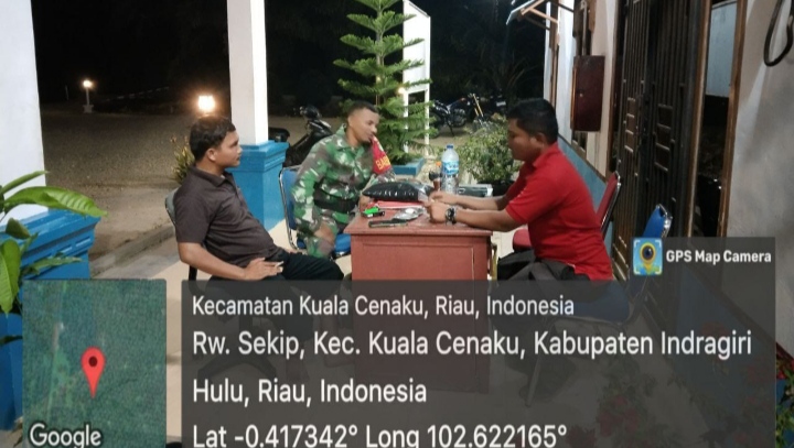 Pastikan Aman di Wilayah Binaan Laksanakan Patroli Malam , Ini Pesan Babinsa