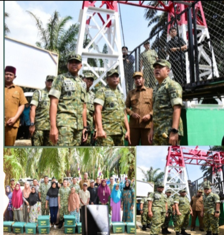 Secara Resmi Dan Serentak Pangdam XIX/Tuanku Tambusai Resmikan Jembatan Perintis Garuda Merah Putih Buka Isolasi Daerah Dua Desa