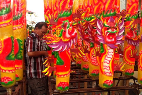 Jelang Bakar Tongkang di Bagan, Wisatawan Melonjak