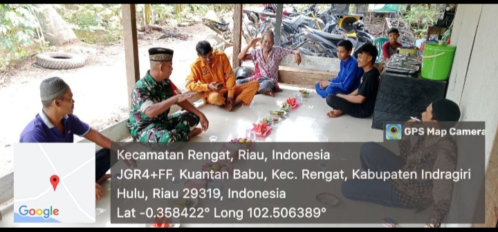 Jalin Silahturahmi Babinsa Menghadiri Undangan Menyambut Bulan Suci Ramadhan  1446 H