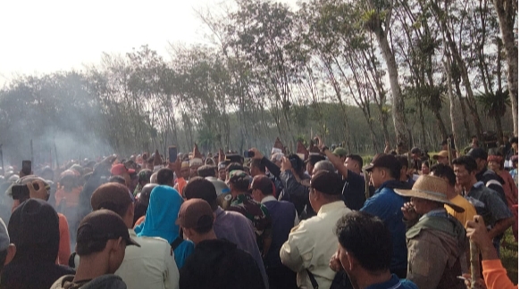 Polres Tebing Tinggi Amankan Pendudukan Lahan di Areal PT Bridgestone Sipispis