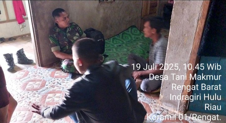 Jaga stabilitas Dan Ketahanan Wilayah Babinsa Jalankan Komsos Ke Rumah Warga Binaan.