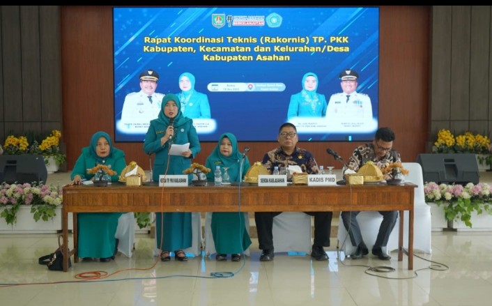 Rakornis TP PKK Kabupaten Asahan Perkuat Koordinasi Dan Apresiasi Desa Berprestasi 2025
