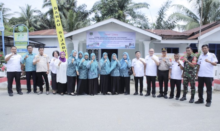 Ketua TP PKK Kabupaten Asahan Gelar PHBS Di Desa Sijabut Kecamatan Air Batu