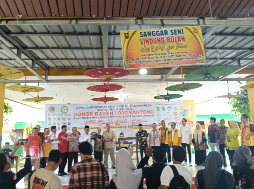 Milad SMAN 7 Pekanbaru Ke-41 Tahun, Amri Ucapkan Terimakasih dan Apresiasi Kepada Peserta Donor