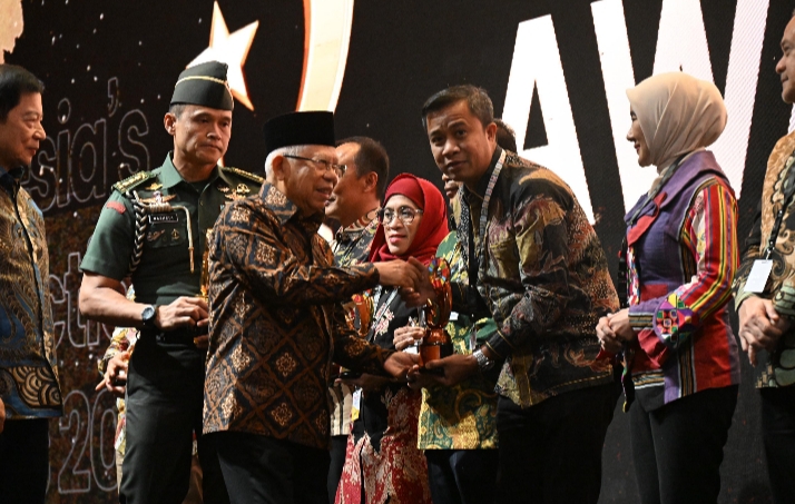 Wapres RI Apresiasi Pj Walikota Tebingtinggi atas Penghargaan Terbaik 3 Indonesia SDGs Action Awards 2024