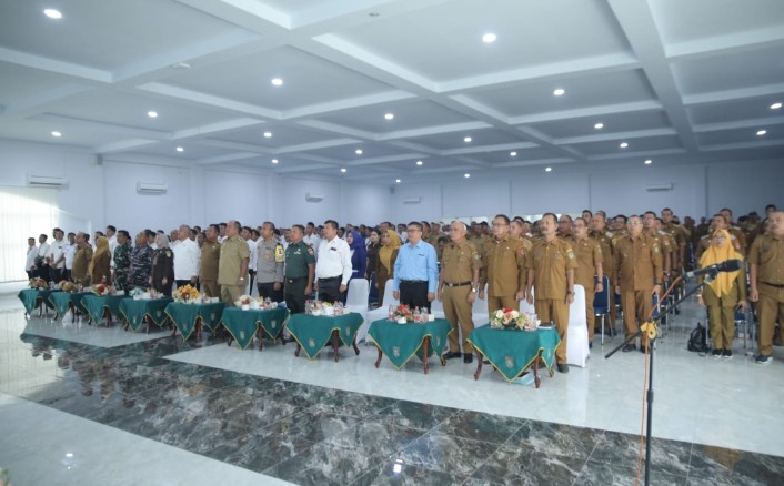 Bupati Asahan Ikuti Peluncuran Kelembagaan 80.000 Koperasi Merah Putih