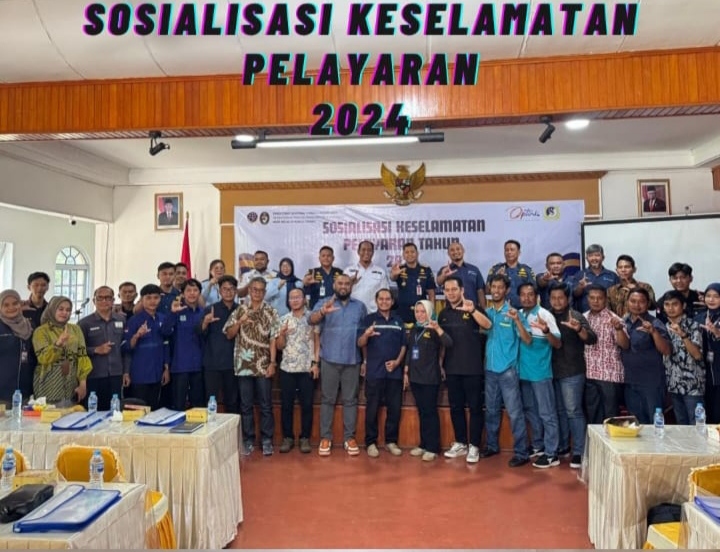 Untuk Mejaga Keselamatan Pelayaran Tahun 2024 Kepala Kantor KSOP Kelas IV Kuala Cenaku Gelar Sosialisasi.