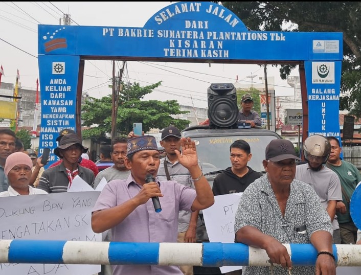 Posko HKTI Dirusak: Warga Gelar Aksi Demo Ke Kantor PT BSP Kisaran