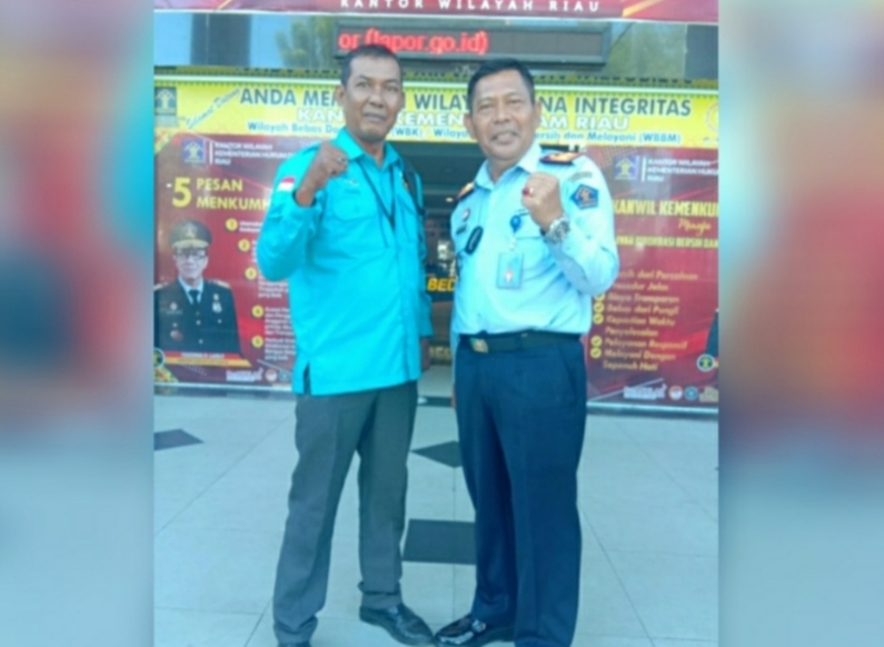 Meski Ikuti Sidang Hari ini, Ketua KNPI Riau Berhasil Masukkan 4 Orang Kerja di Lapas Kelas IIA Pekanbaru