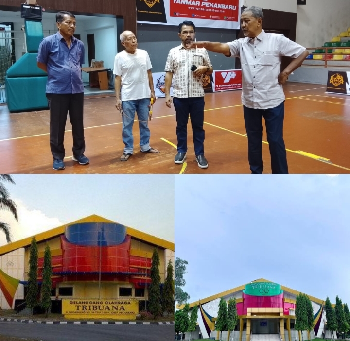 *PANITIA PENGUKUHAN DPD IKM SE-PROVINSI RIAU SURVEY LOKASI ACARA DI GOR TRIBUANA JALAN DIPONEGORO PEKANBARU*