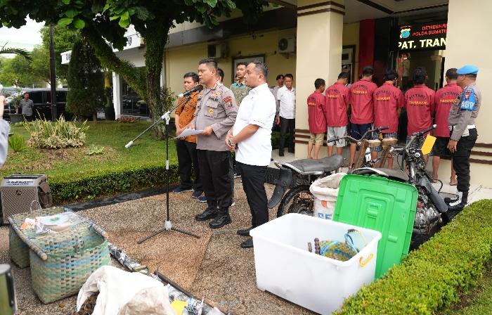 Polda Sumut Ungkap Tindak Pidana Pencurian Hasil Perkebunan, 6 Pelaku Diamankan