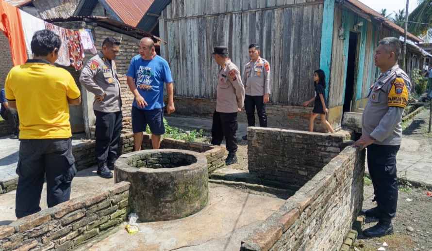 Wakapolres Tebing Tinggi Tinjau Lokasi Bedah Rumah, Dalam Rangka HUT Bhayangkara ke 79