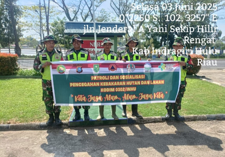 Babinsa Ingatkan Warganya Segera Laporkan Jika Ada Melihat Kebakaran dan Mari Bersama Jaga Kelestarian