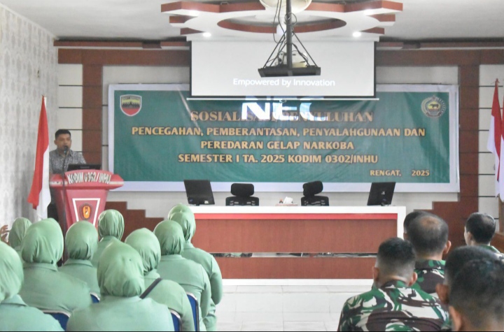 Kumdam 1/BB Berikan Penyuluhan Hukum Materi Ta. 2025 Kepada Jajaran Korem 031/WB Yakni Kodim 0302/Inhu Dan  Kipan B Yonif 132/BS
