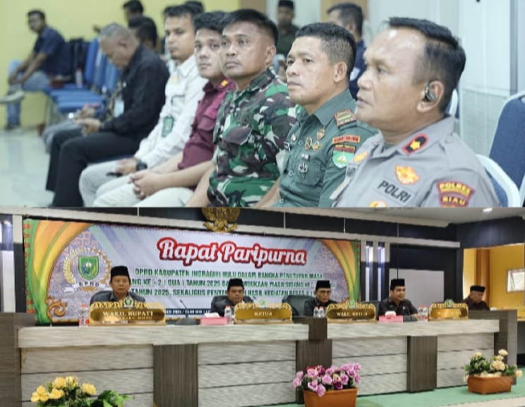 Dandim 0302/Inhu Diwakili Pasi Pers Hadiri Rapat Paripurna DPRD Inhu Terkait Penutupan Masa Sidang Serta Penyampaian Reses Tahun 2025