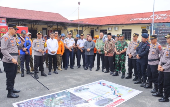 Amankan PON XXI, Polres Tebing Tinggi Gelar TFG Operasi Hatra Toba 2024