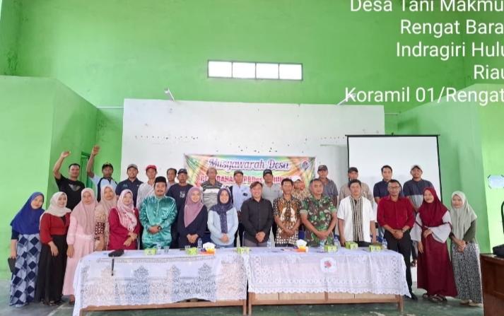 Peran Aktif Babinsa Koramil 01/Rengat Hadiri Musyawarah Desa dalam Penyusunan RKPDes Tahun 2026