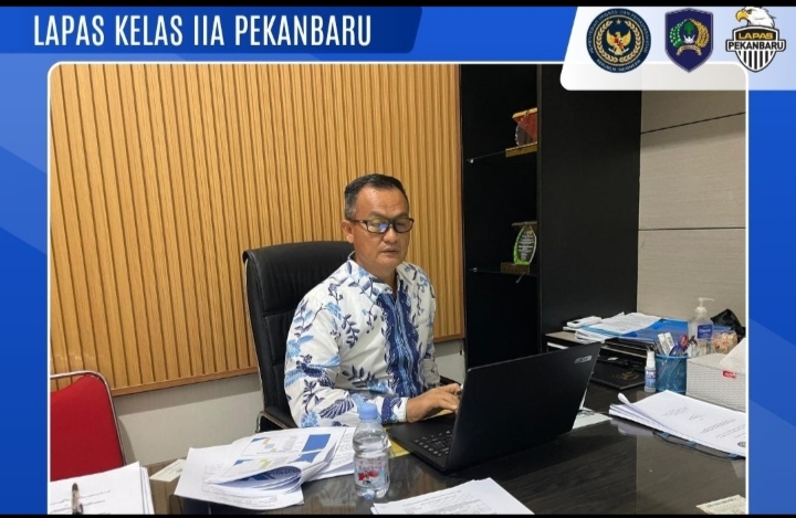Dukung ASN Berintegritas, Kalapas Pekanbaru Jadi Penguji Seminar Aktualisasi Latsar Keminimpas