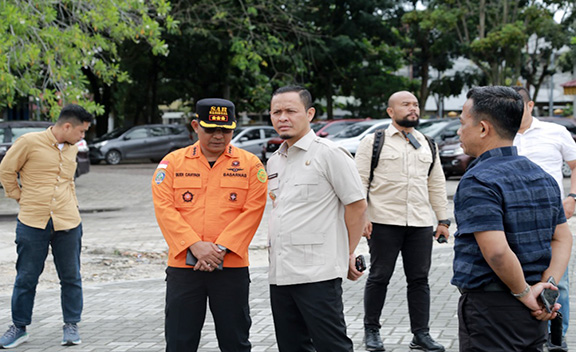 Penanganan Banjir di Pekanbaru, Halaman MPP dijadikan Posko Utama