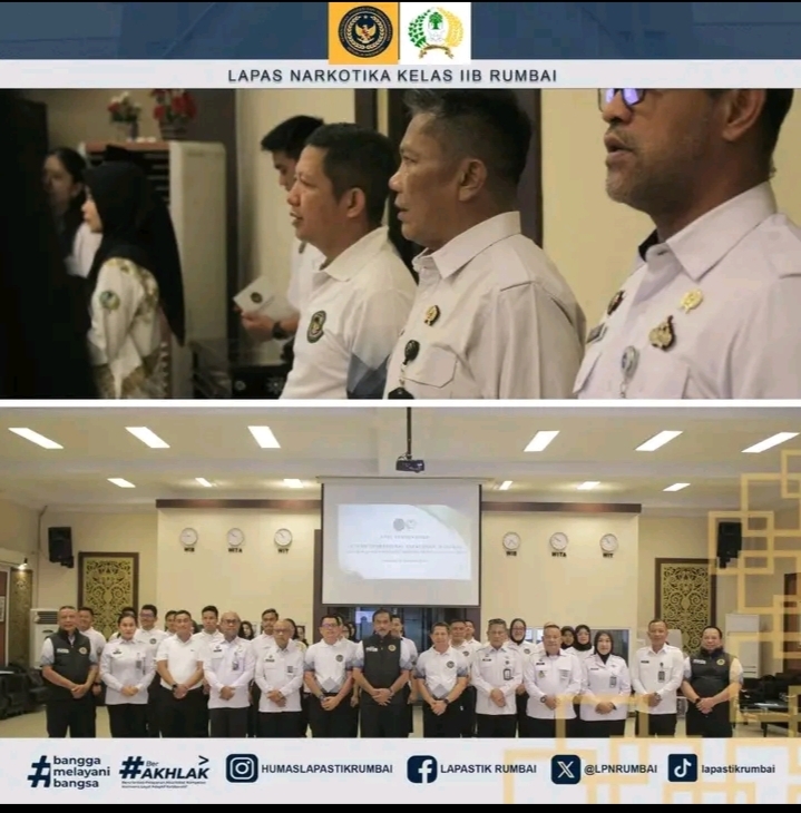 Kepala Lapas Narkotika Rumbai Ikuti Tim Satopspatnal Kanwil Ditjenpas Riau