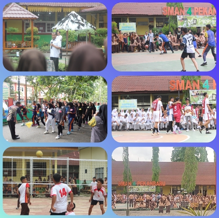 SMA Negeri 4 Pekanbaru Isi Class Meeting dengan Kegiatan Olahraga Usai Ujian Semester Ganjil 2025
