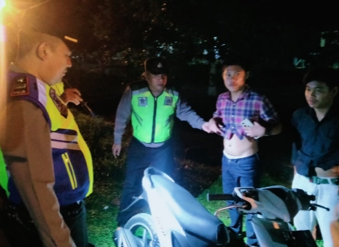 Polsek Dolok Merawan Gelar Patroli, Berantas Geng Motor dan Balap Liar