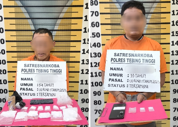 Ungkap Peredaran Sabu, Sat Resnarkoba Polres Tebing Tinggi Tangkap 2 Pelaku dan Sita 257 Gram Sabu
