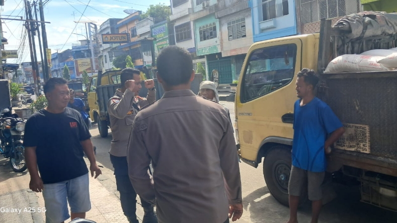 Satbinmas Polres Tebing Tinggi Ajak Komunitas Supir Tertib Berlalulintas