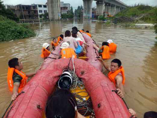 Banjir di China Renggut 24 Nyawa