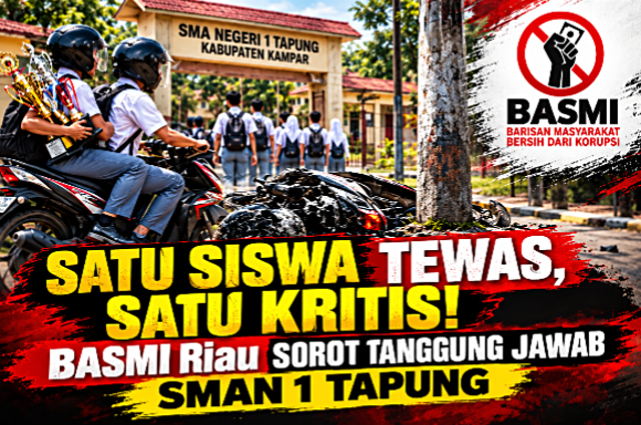 Bukan Sekadar Menjenguk! BASMI Riau Desak Kejelasan Tanggung Jawab SMAN 1 Tapung