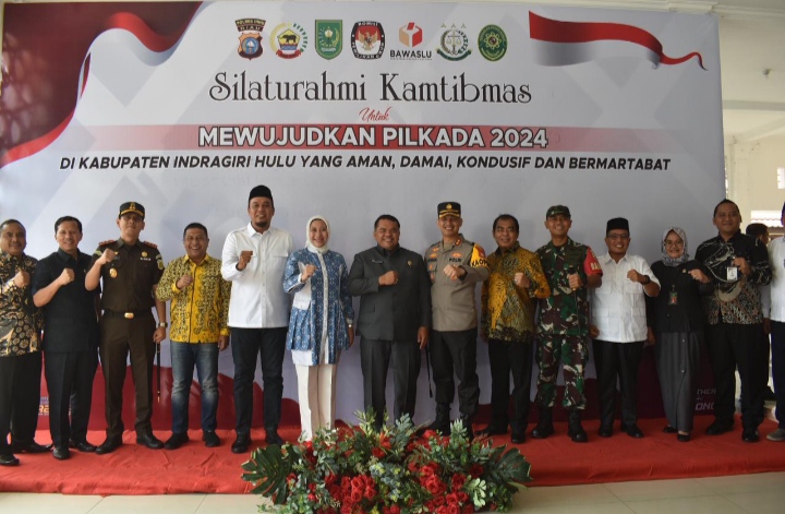 Ciptakan Pilkada Damai, Dandim 0302/Inhu-Kuansing Hadiri Silaturahmi Kamtibmas