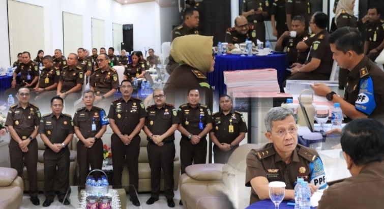 Kajati Agoes SP Beserta Jajaran Sambut Baik Kunker Tim Pengawasan Kejagung di Kejati Maluku
