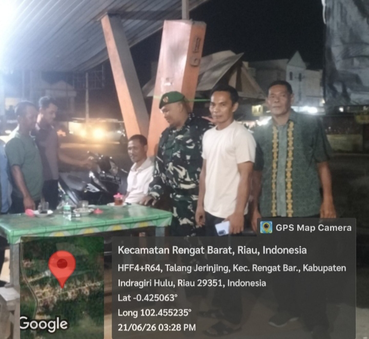 Babinsa Koramil 01/ Rengat Ajak Warga Untuk Patroli , Ini Penjelasan Babinsa Sertu Edi