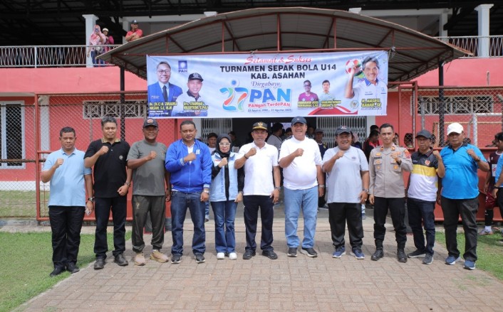 Bupati Asahan Buka Turnamen Sepak Bola U-14 Dalam Rangka HUT Partai PAN Ke-27
