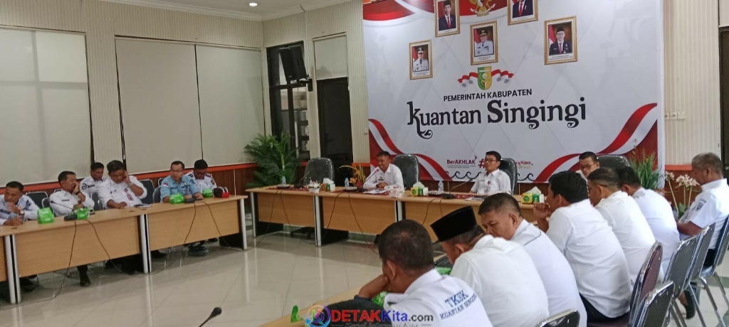 Rapat Koordinasi Pejabat Sementara(Pjs) Bupati drg Sri Sandono Mulyanto Mhan Bersama Pemda Kuansing