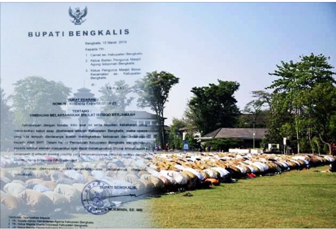 Iklim Panas, Bupati Bengkalis Imbau Masyarakat Muslim Shalat Istisqa