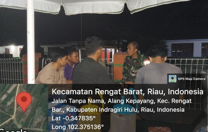 Wujudkan Lingkungan Aman Dan Tertib Babinsa Patroli Malam