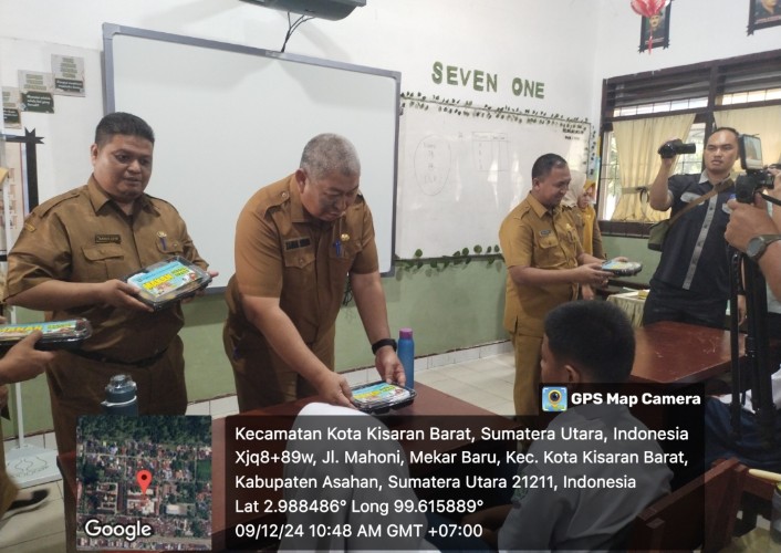 Pemkab Asahan Gelar Gerakan Serentak Uji Coba Makanan Gratis Bagi Peserta Didik Di Kabupaten Asahan