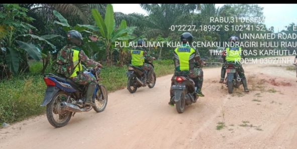 Langkah Nyata Babinsa Koramil 01/Rengat Dalam Mencegah Terjadinya Karhutla