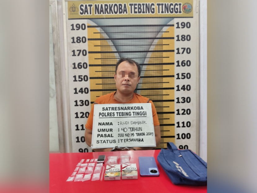Polres Tebing Tinggi Gagalkan Peredaran Narkoba di Sipispis, Satu Pelaku Ditangkap