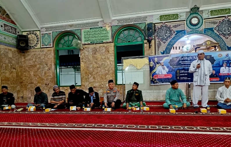 AKP Andi Rahmadsyah Wakili Kapolres Tebingtinggi Hadiri Tabligh Akbar Maulid Nabi