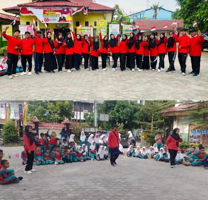 Meriahkan HUT Kemerdekaan RI SDN 27 Pekanbaru