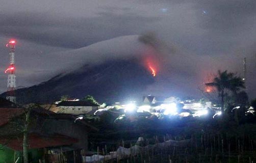 Akrivitas Vulkanik Gunung Sinabung Meningkat